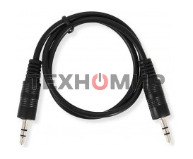 Кабель аудио Ningbo JAAC002-0.5 Jack 3.5 (m)/Jack 3.5 (m) 0.5м. черный