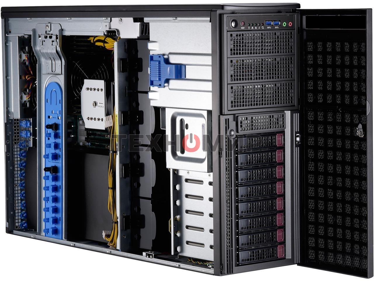 Серверная Платформа SuperMicro 7049GP-TRT - 4U/Tower GPU Server - 8x SATA - Dual 10-Gigabit Ethernet - 2200W Redundant