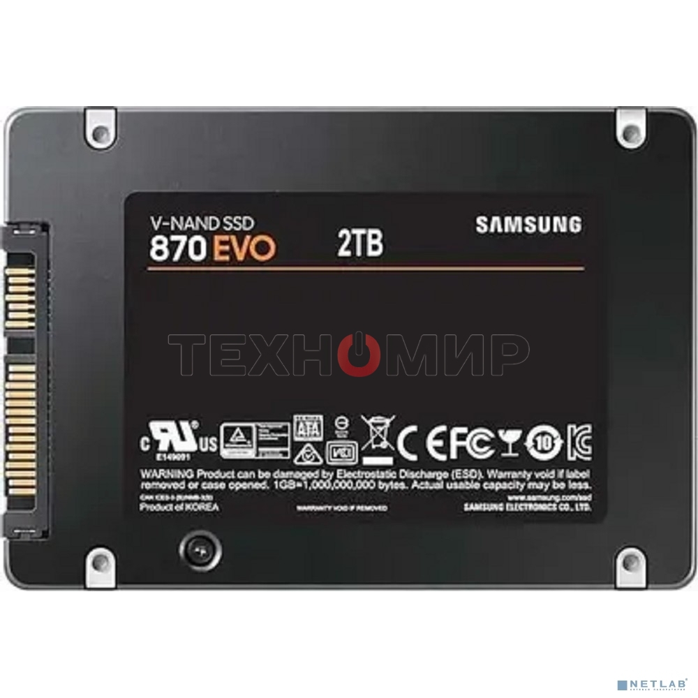 Накопитель SSD Samsung 870 EVO, 2Tb, SATA III, 2.5