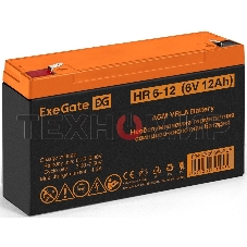 Батарея для ИБП ExeGate HR 6-12 (6V 12Ah), клеммы F1