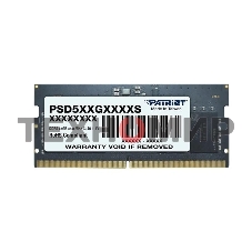 Оперативная память Patriot Signature, DDR5, 16GB (1x16 GB), 5600 MHz, CL46, SO-DIMM