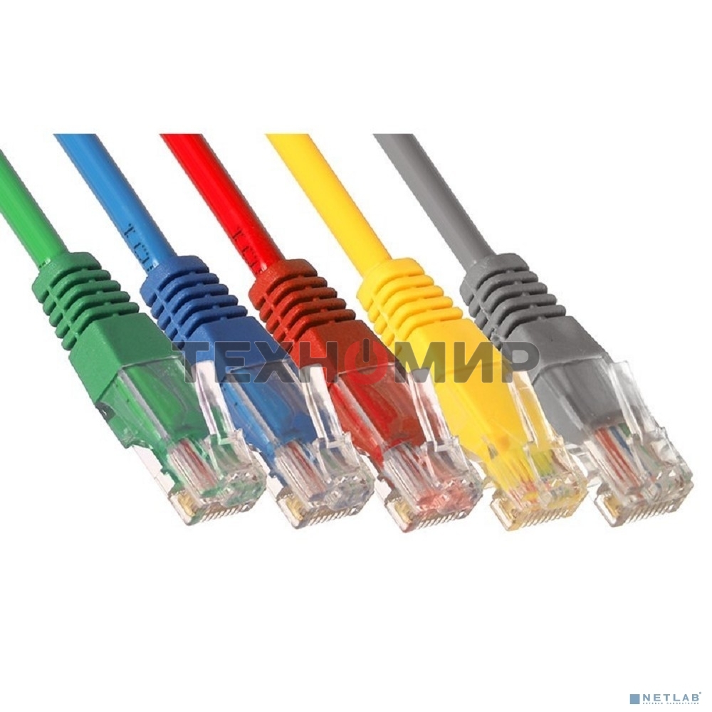 Патч-корд ExeGate EX286383RUS UTP-RJ45-RJ45-5e-2M-LSZH-GY, UTP, cat.5e, LSZH, 2м, серый