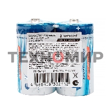 Батарейки солевые Gembird Gb-R14P-2F, тип С(R14P), 2шт, пленка