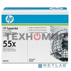 Картридж лазерный HP CE255X черный для LaserJet P3015/P3015d/P3015dn/P3015x 12500 стр.