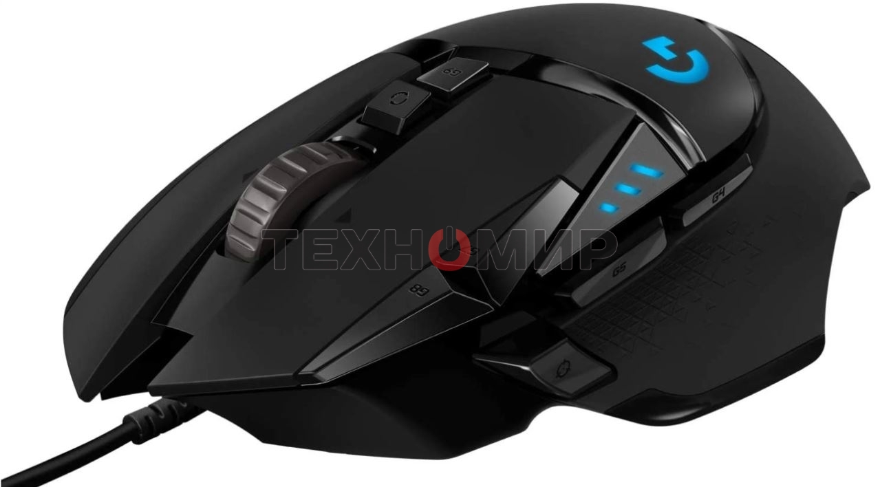 Мышь проводная Logitech G502 HERO черный, 25600 dpi, USB, кнопки - 11