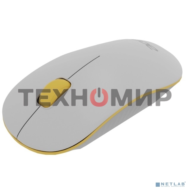 Мышь беспроводная Acer OMR200 желтый, 1200 dpi, радиоканал, USB, кнопки - 3