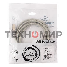 Патч-корд FTP Cablexpert cat.5e, 2м, литой, многожильный серый