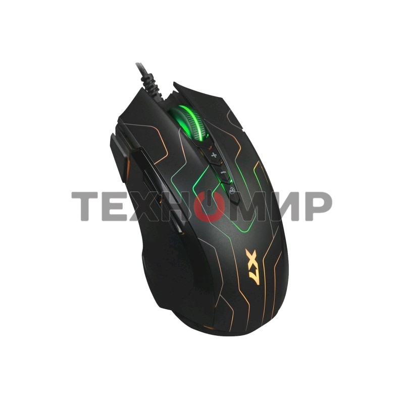 Мышь проводная A4Tech X89 черный, 2400 dpi, USB, кнопки - 8