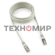 Патч-корд FTP Cablexpert cat.5e, 3м, литой, многожильный серый