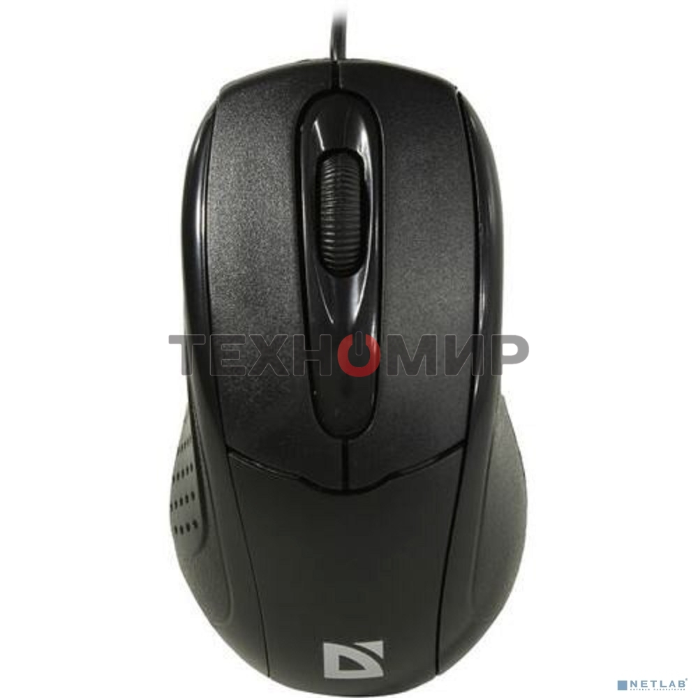 Мышь проводная Defender Standard MB-580 черный, 1000 dpi, USB, кнопки - 3