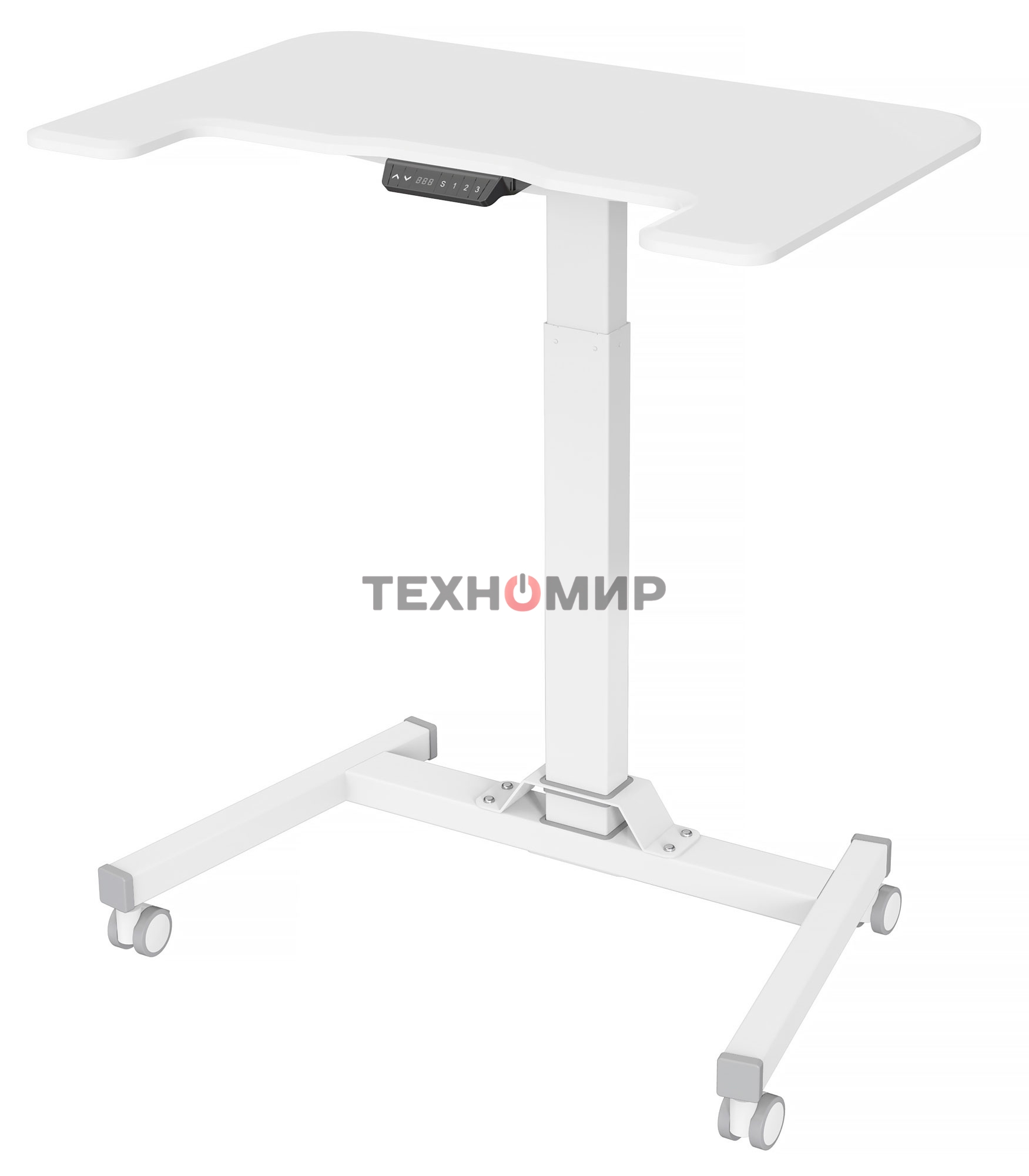 Стол для ноутбука Cactus VM-FDE101 столешница МДФ белый 80x60x123см (CS-FDE101WWT)