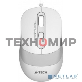 Комплект клавиатура+мышь A4Tech FStyler F1010 проводной, USB, 1600 DPI, белый/серый