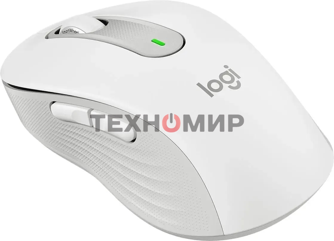 Мышь беспроводная Logitech Signature M650 белый, 4000 dpi, радиоканал, Bluetooth, USB, кнопки - 5