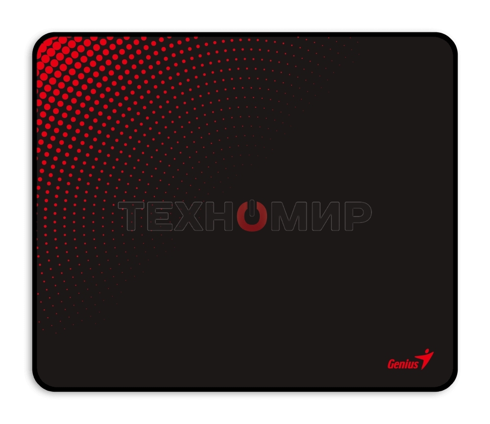 Коврик для мыши Genius G-Pad 230S. Нескользящая резиновая основа с микротекстурированной гладкой поверхностью. Размер: 230 x 2.5 x 190 мм. черный
