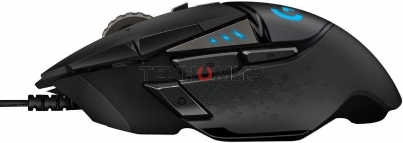 Мышь проводная Logitech G502 HERO черный, 25600 dpi, USB, кнопки - 11