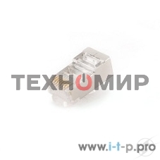 Коннектор Gembird Вилка RJ-45 LC-8P8C-001 (3-зубца) cat.5e, для одножильного кабеля (100 шт.)