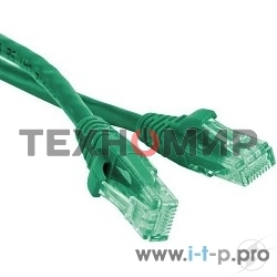 Патч-корд Hyperline PU/­UTP, Cat.5е, LSZH, 1 м, зеленый 