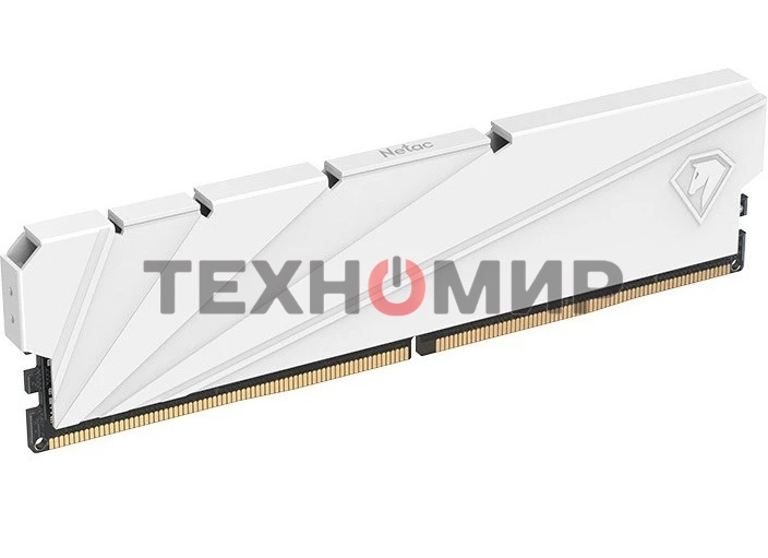 Оперативная память NETAC, DDR4, 16Gb (2x8GB), 3600MHz, CL18, DIMM, с радиатором, белый