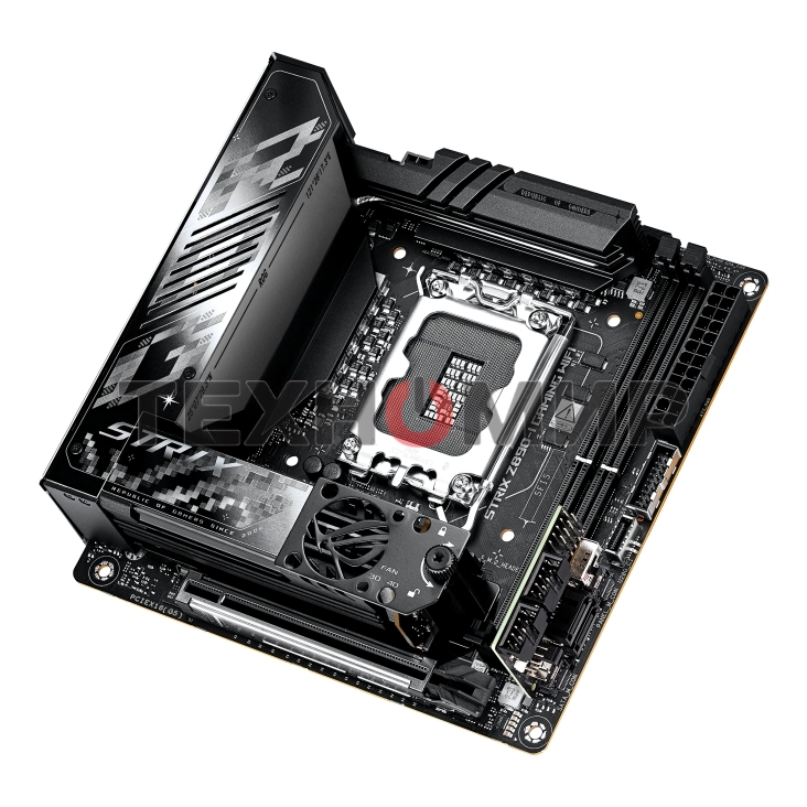 Материнская плата ASUS ROG STRIX Z890-I GAMING WIFI, LGA1851, Intel Z890, 2xDDR5, 2xSATA, 2xM.2, 1xPCI-E 5.0 x16, 1xHDMI, 2xThunderbolt 4, 1x2.5Gb LAN, 9xUSB-A, 1xUSB-C, 5.1, Mini-ITX