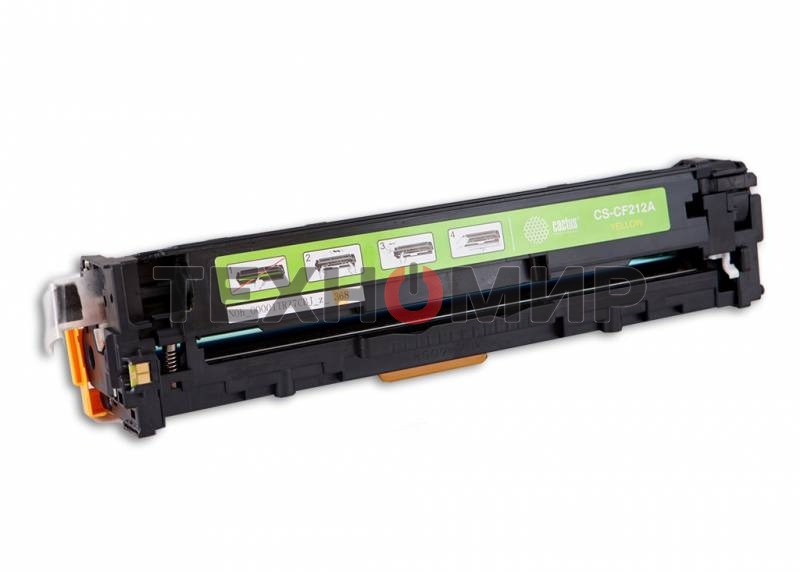 Картридж лазерный Cactus CS-CF212A желтый (1800 стр.) для HP LaserJet Pro 200 M251/M276