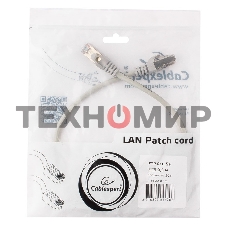 Патч-корд FTP Cablexpert cat.5e, 0.5м, литой, многожильный серый