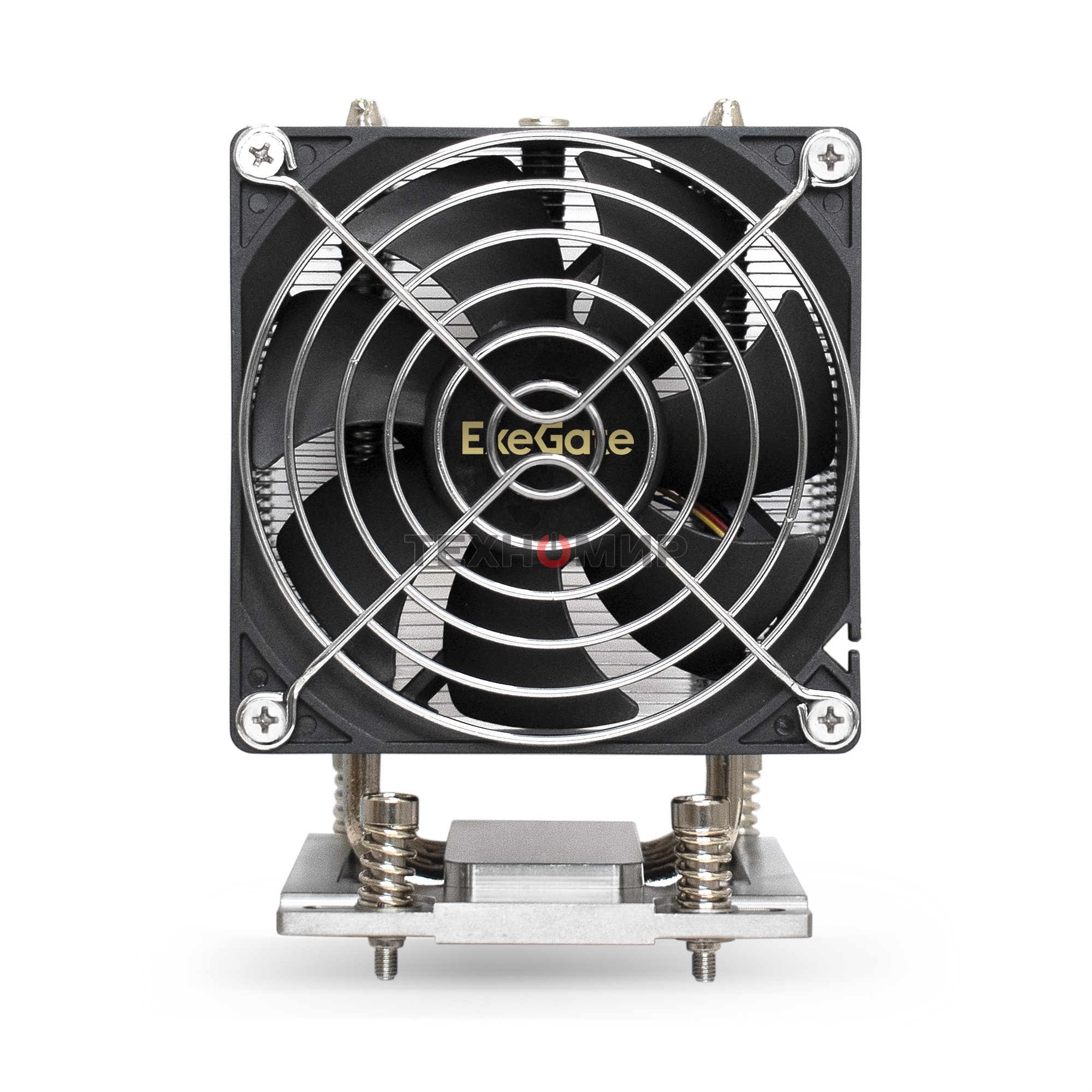 Кулер для процессора ExeGate ESNK-P0064AP4.PWM.4U.SP3.Cu серебристый, 92 мм, алюминий/медь, 3800 об/мин, 44 дБ, 4 pin, 280 Вт, 125.4 мм