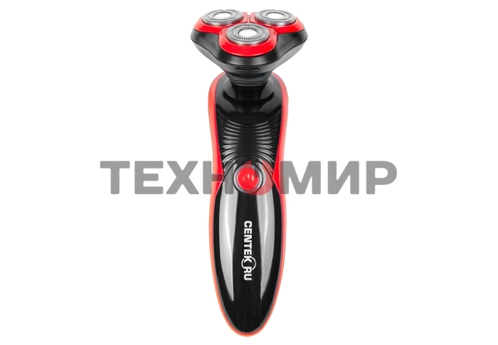 Электробритва Centek CT-2168 (красный) ротор 3D, влажное бритье, 3 плав.головки, 2-ные лезвия, до 50 мин раб