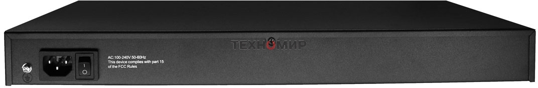 Коммутатор Osnovo SW-64822(700W) 48 портовый PoE коммутатор, 48*10/100 Base-T PoE, 2*GE Combo Uplink, PoE на порт до 30W, суммарная мощность PoE до 700W