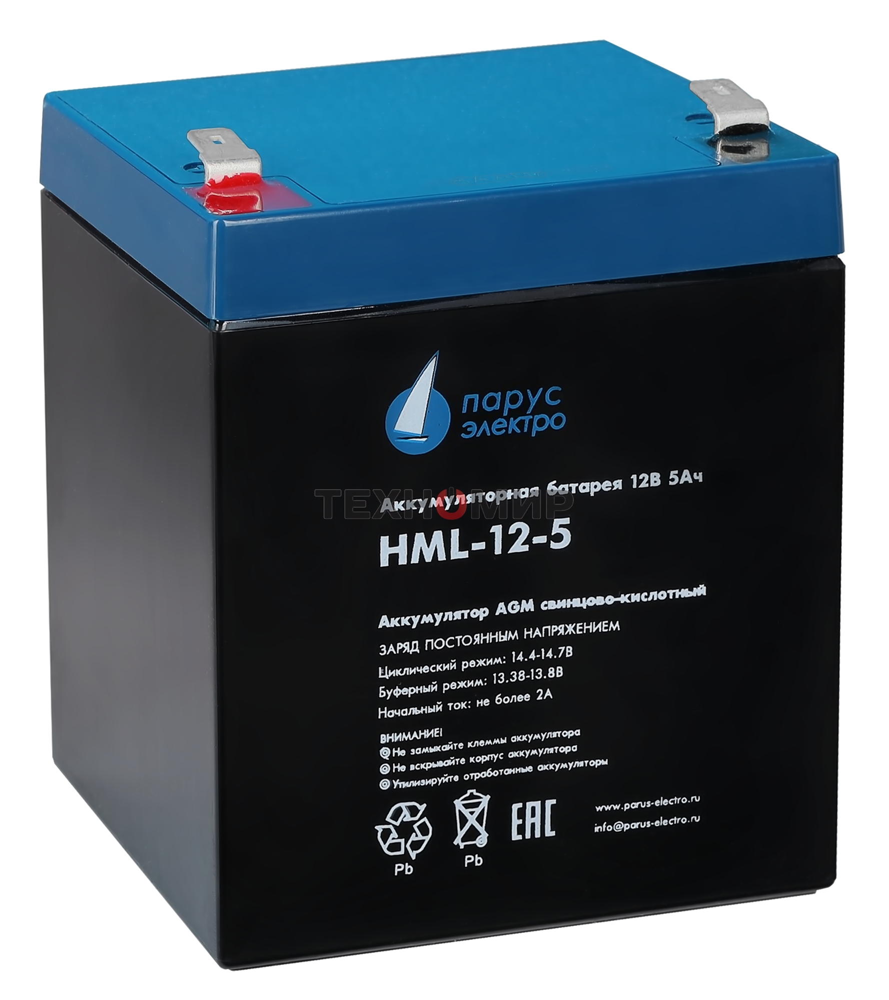 Батарея для ИБП Парус Электро, профессиональная серия HML-12-5