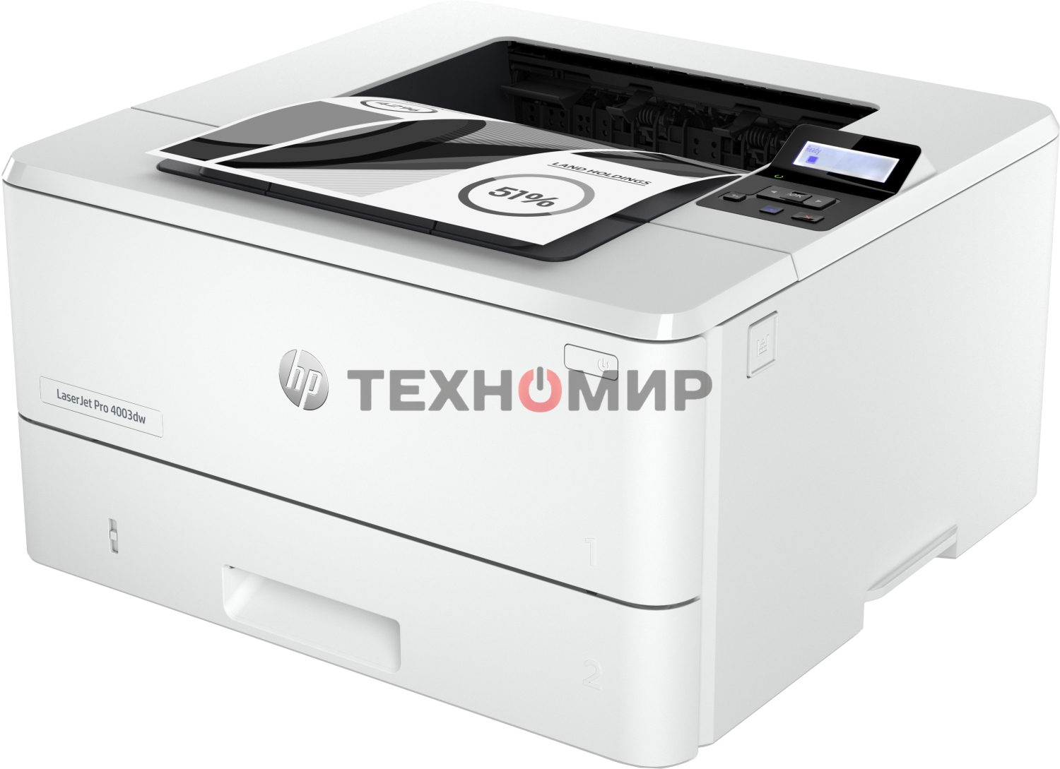 Принтер лазерный HP LaserJet Pro M4003dw (2Z610A), A4, ч/б, до 40 стр/мин., 1200 x 1200 dpi, USB, RJ-45, Wi-Fi, Air Print, Mopria