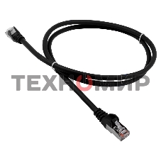 Патч-корд LANMASTER LSZH FTP cat.5e, 10.0 м, черный