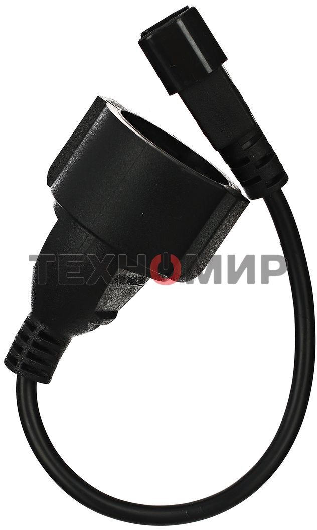Кабель-переходник UPS->розетка VCOM (IE-320 C14 to Socket Type-F) 3Gx0,75мм VDE CE002