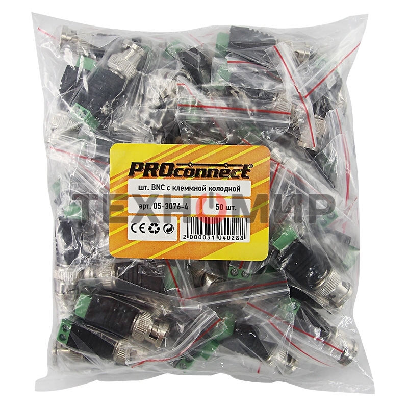 Коннектор PROconnect штекерBNCс клеммной колодкой
