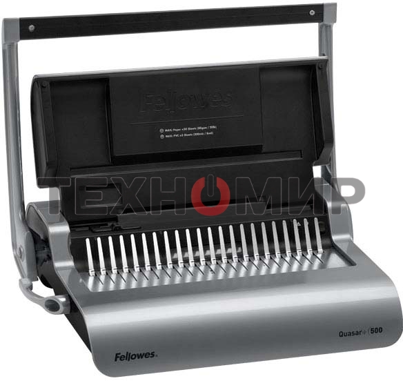 Переплетчик Fellowes QUASAR+ на пластиковую пружину, сшивает до 500 лст., перфорирует 22 лст., шт
