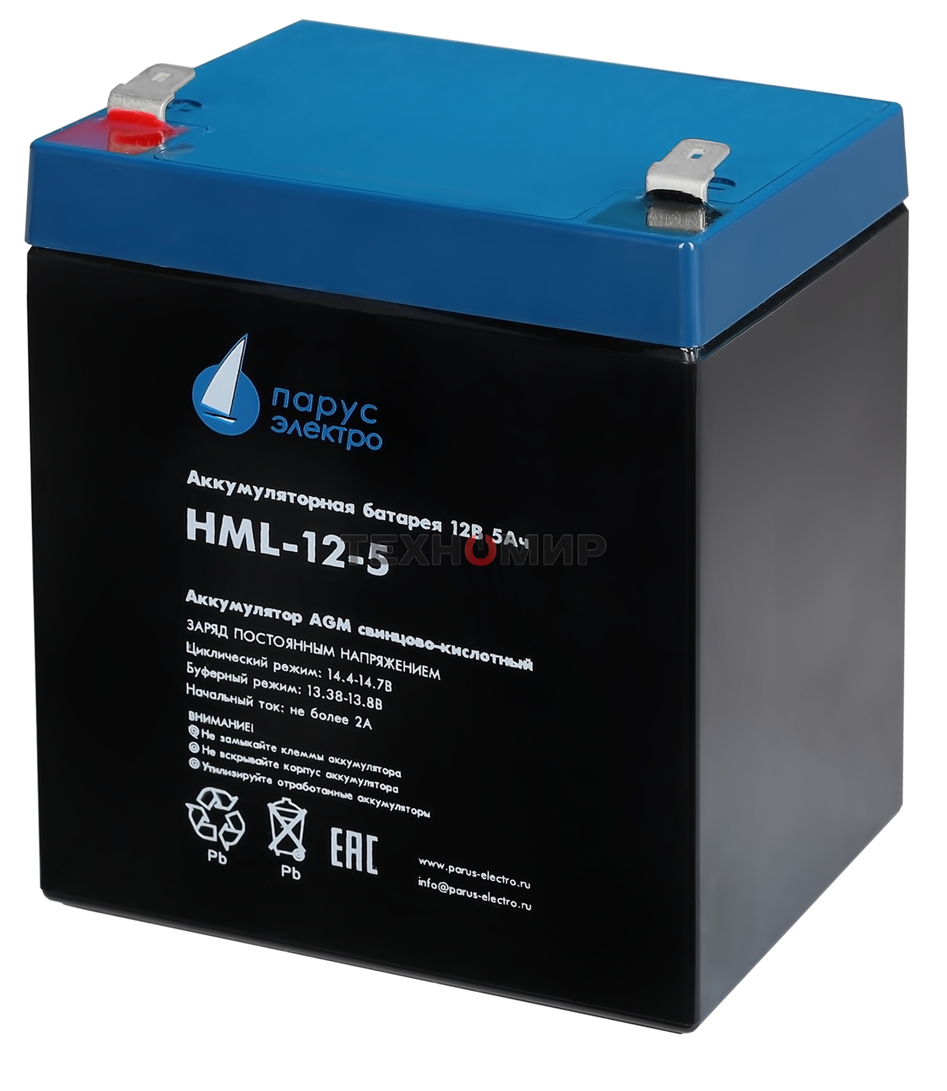 Батарея для ИБП Парус Электро, профессиональная серия HML-12-5