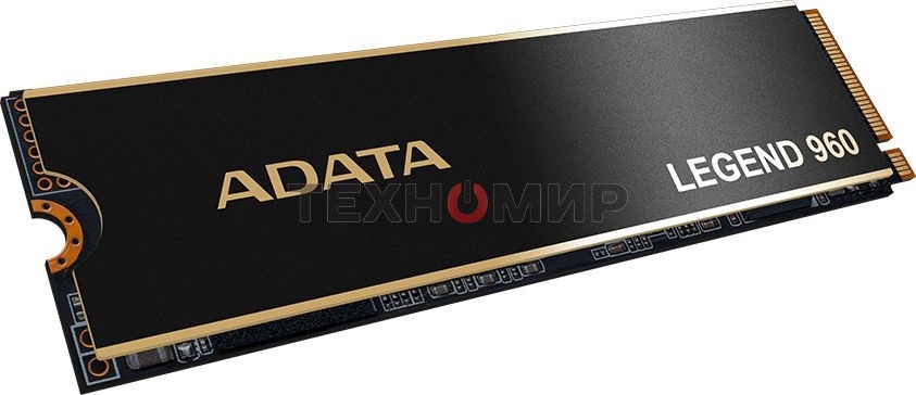 Накопитель SSD ADATA LEGEND 960, 2Tb, PCIe 4.0 x4, M.2 2280, NVMe, R/W 7400/6800, с радиатором
