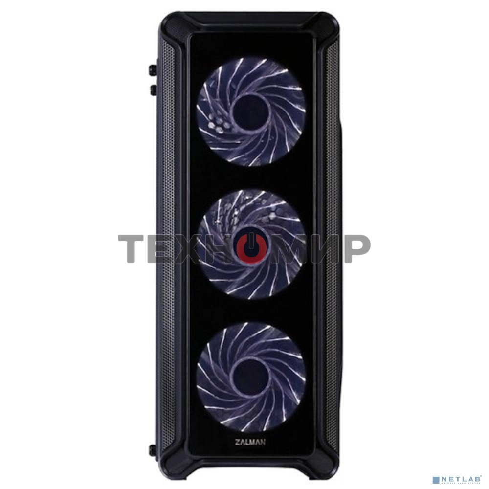 Компьютерный корпус Zalman i3 edge черный без БП ATX 3x120мм 2xUSB 2.0 1xUSB 3.0 audio bott PSU