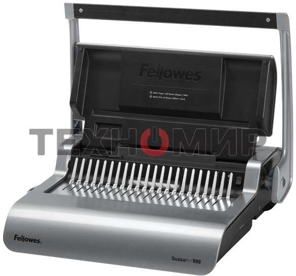 Переплетчик Fellowes QUASAR+ на пластиковую пружину, сшивает до 500 лст., перфорирует 22 лст., шт