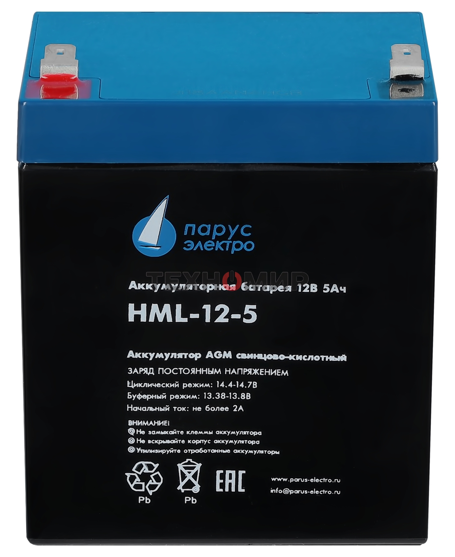 Батарея для ИБП Парус Электро, профессиональная серия HML-12-5