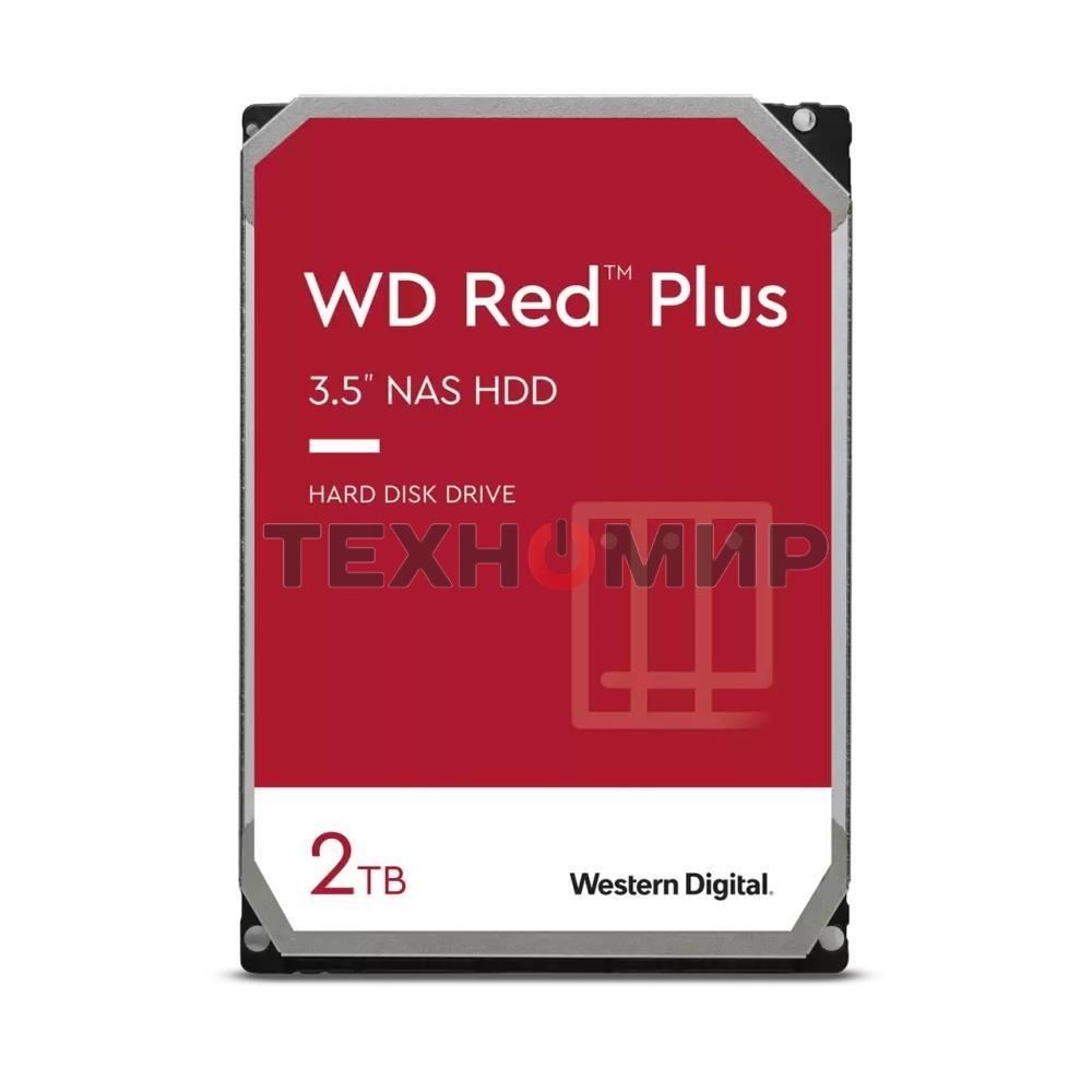 Жесткий диск Western Digital 2Tb SATA-III NAS Red Plus (5400rpm) 64Mb 3.5