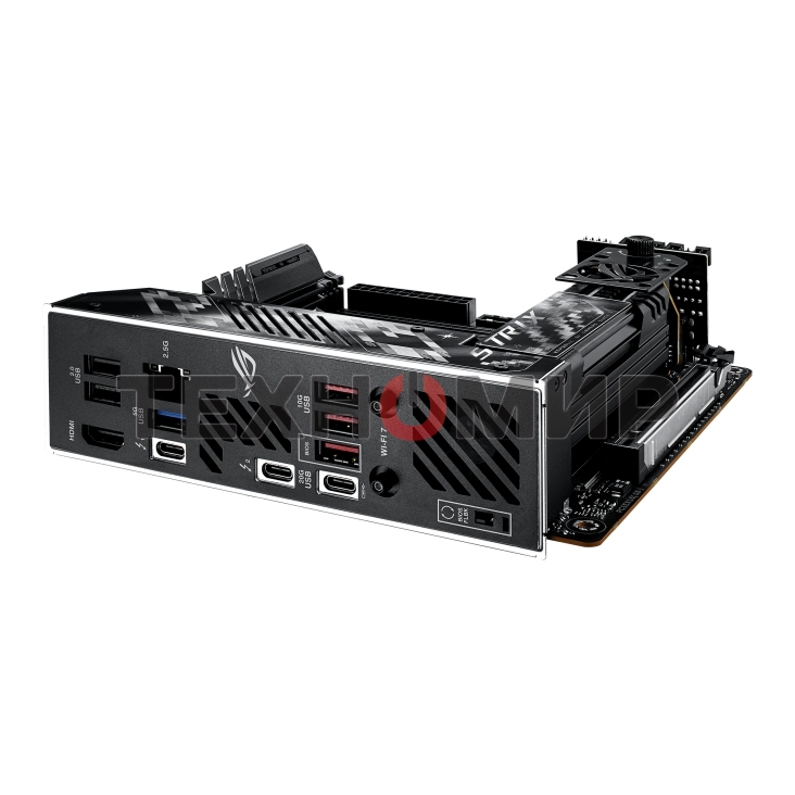 Материнская плата ASUS ROG STRIX Z890-I GAMING WIFI, LGA1851, Intel Z890, 2xDDR5, 2xSATA, 2xM.2, 1xPCI-E 5.0 x16, 1xHDMI, 2xThunderbolt 4, 1x2.5Gb LAN, 9xUSB-A, 1xUSB-C, 5.1, Mini-ITX