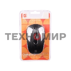 Мышь беспроводная Defender Datum MM-285 черный, 1600 dpi, радиоканал, USB, кнопки - 3