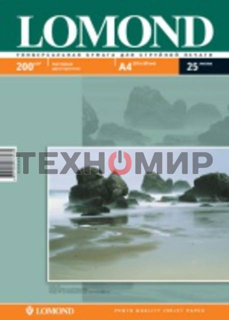 Фотобумага Lomond 0102052 A4/200г/м2/25л./белый матовое/матовое для струйной печати