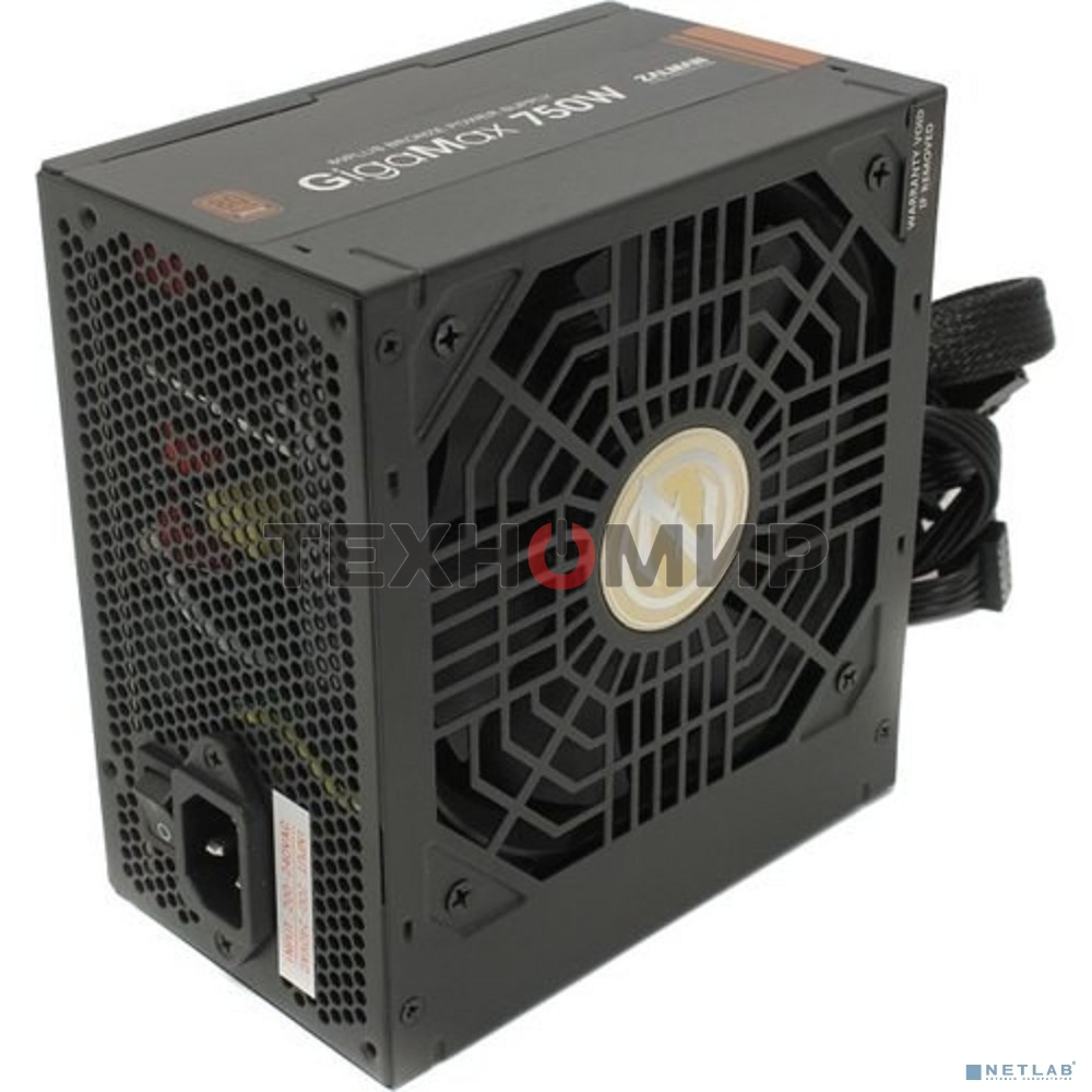 Блок питания Zalman ZM750-GVII, 750Вт, 80 PLUS Bronze, 120мм, черный