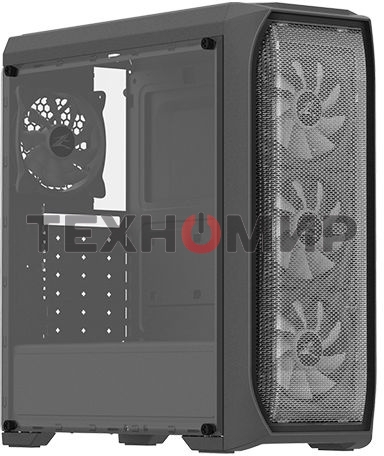 Компьютерный корпус ZALMAN N5 MF, ATX, черный, WINDOW, 1x5.25