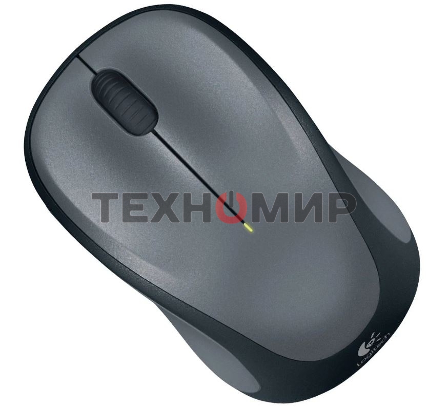 Мышь беспроводная Logitech M235 серый/черный, 1000 dpi, радиоканал, USB, кнопки - 3