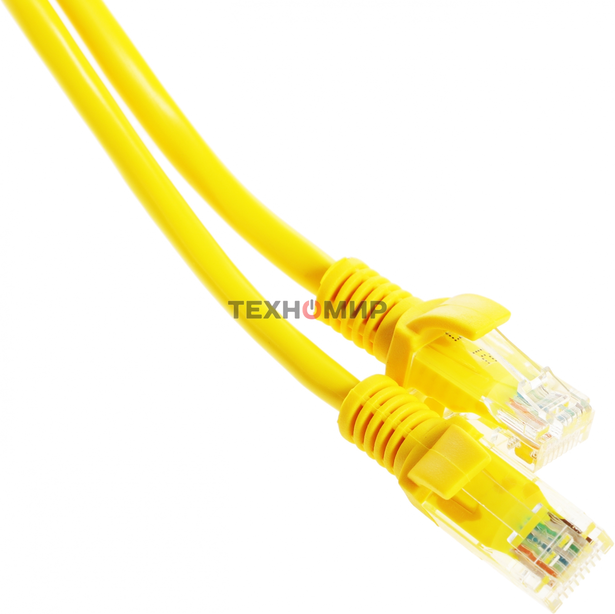 Патч-корд UTP Cablexpert PP12-20M/Y cat.5e, 20м, литой, многожильный, желтый