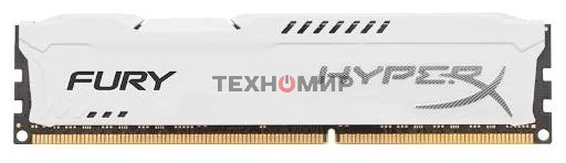 Модуль памяти Kingston DDR3 4Gb 1866MHz (PC3-15000) DIMM HyperX Fury White Series CL10