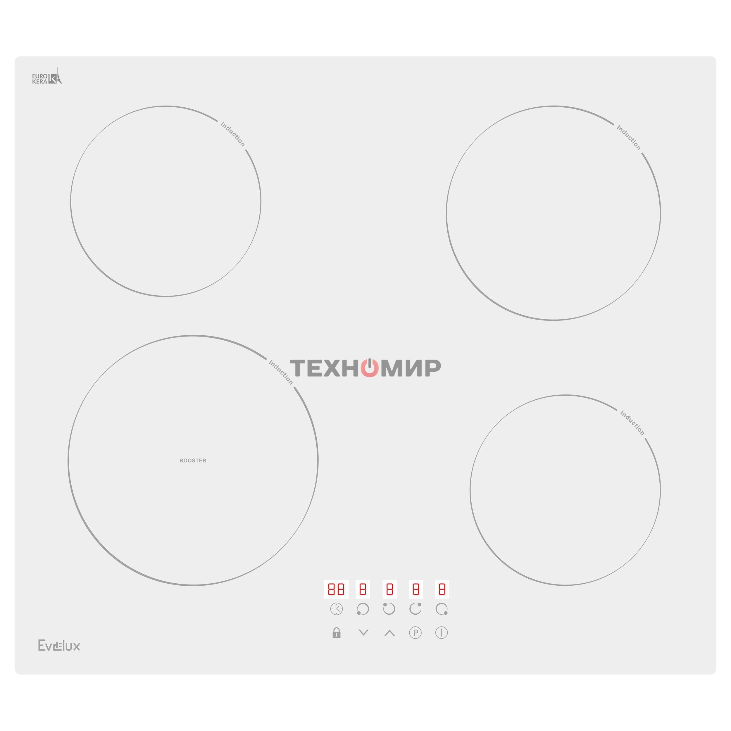 Индукционная варочная панель Evelux HEI 641 W
