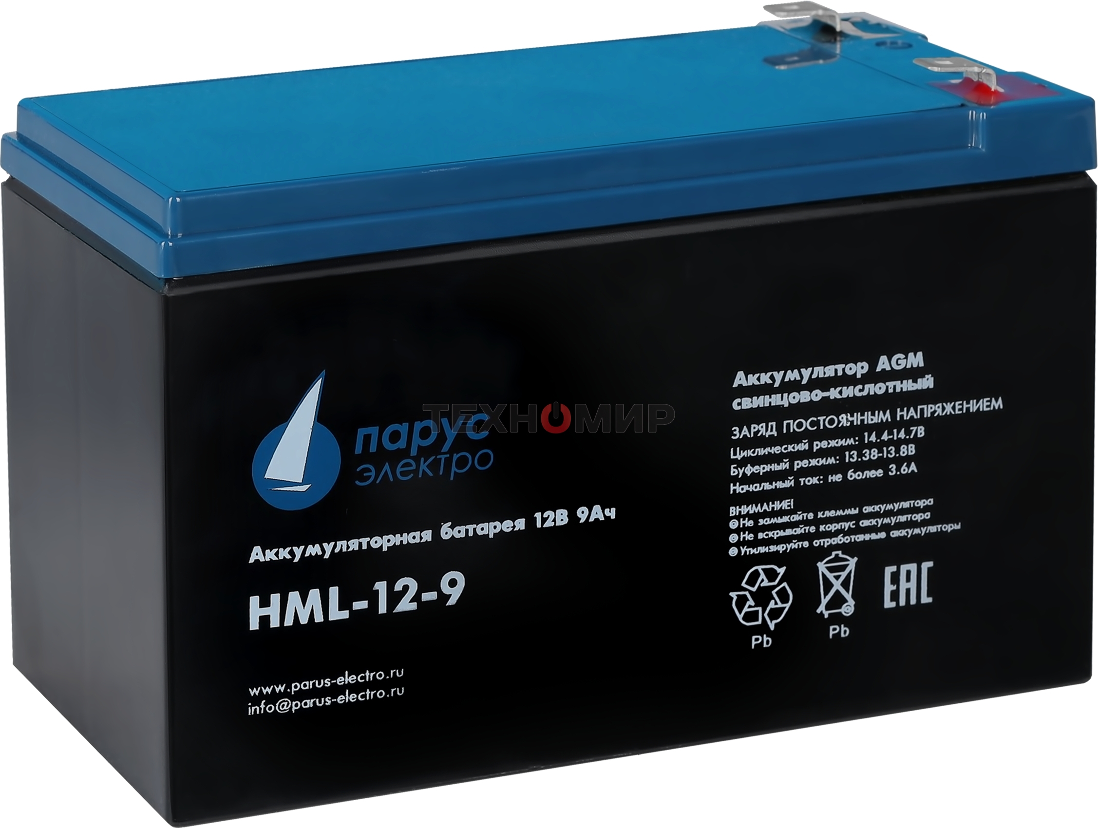 Батарея для ИБП Парус Электро, профессиональная серия HML-12-9